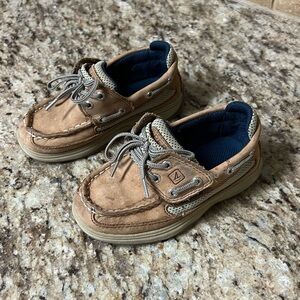 Kids Tan Sperrys